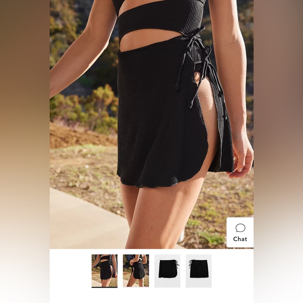 Aerie Swim Cover Side Tie Skirt